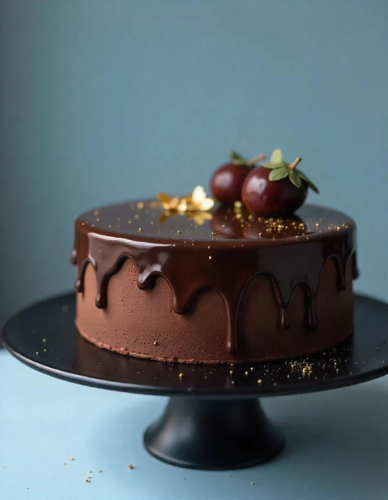 Delicious homemade chocolate cake