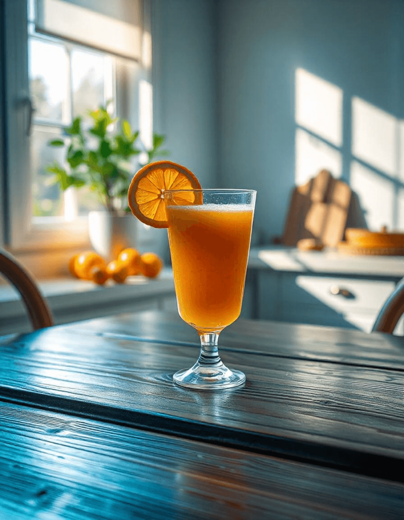 Fresh orange juice with whole oranges